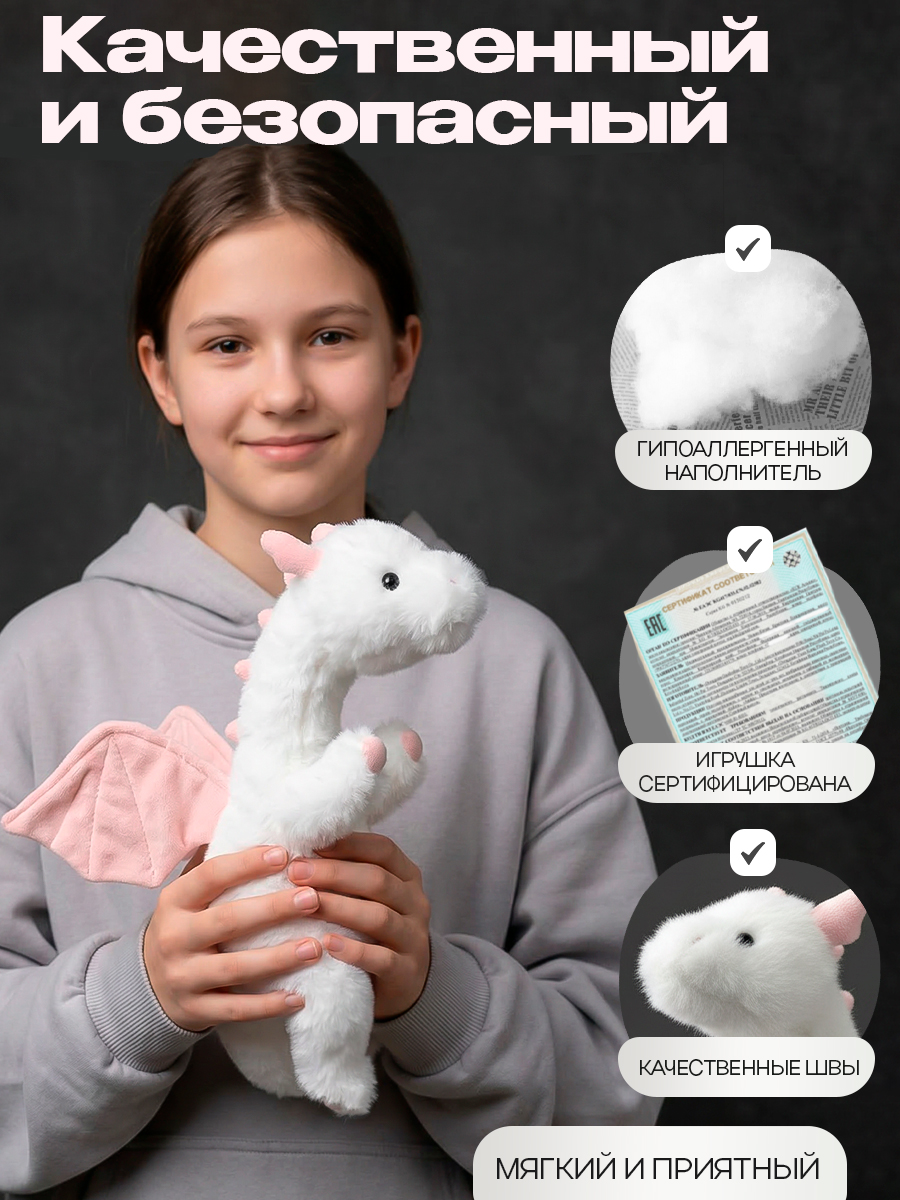 Мягкая игрушка Balori Дракон - фото 3