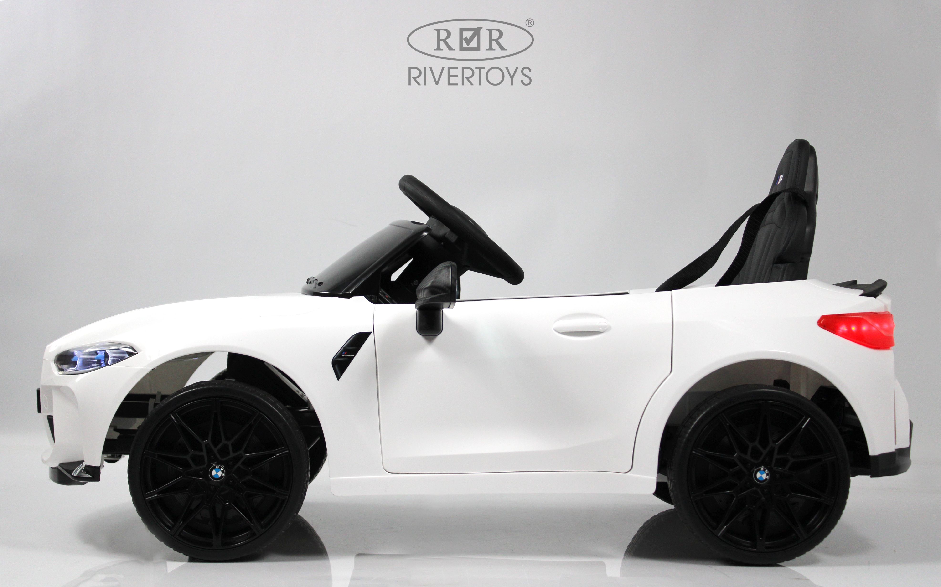 Электромобиль RIVERTOYS BMW A004AA-BMW-WHITE С пультом ДУ - фото 15