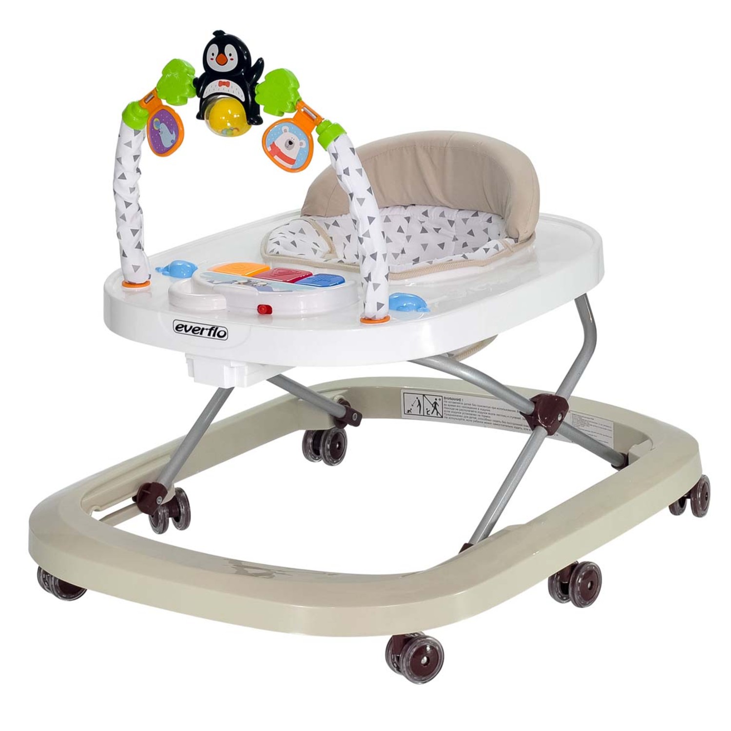 Ходунки EVERFLO Penguin beige WT708 - фото 1