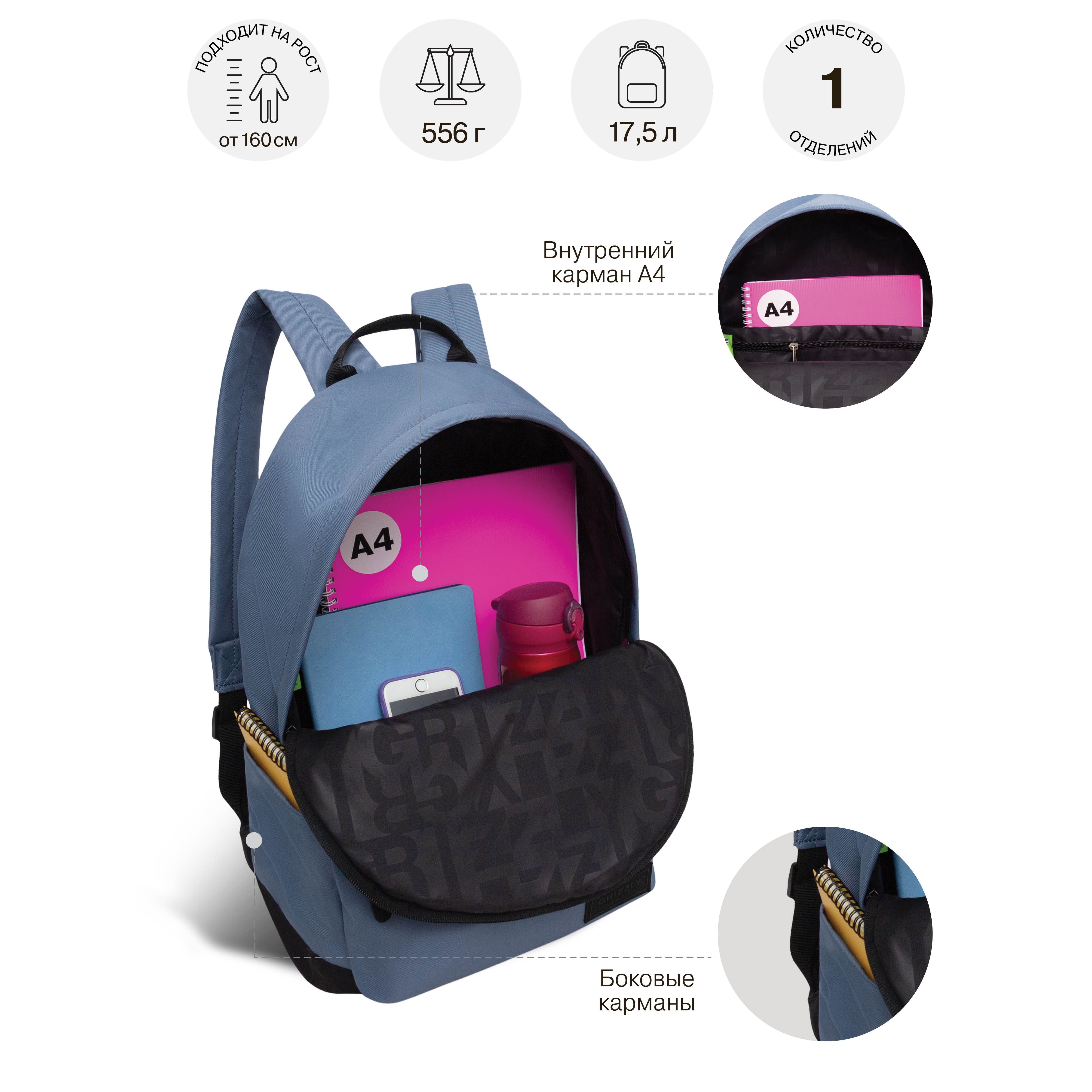 Рюкзак Grizzly для мальчика - фото 8