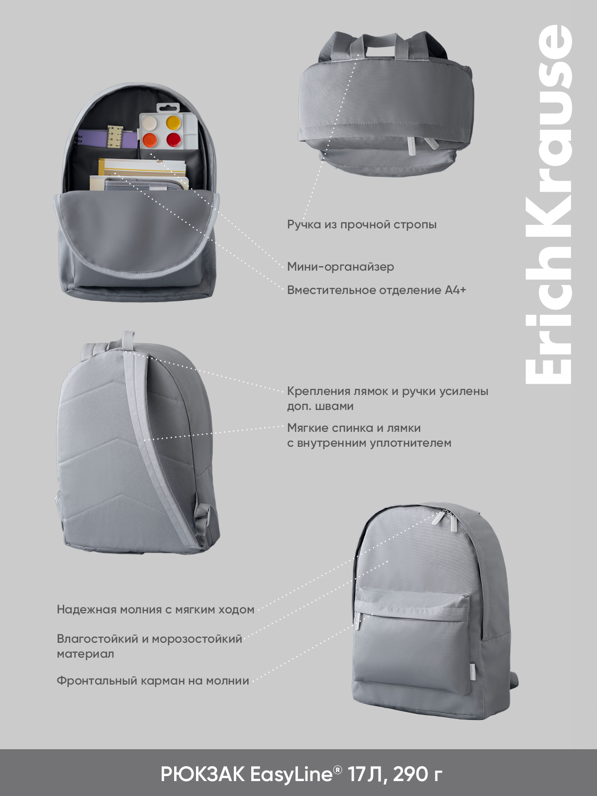 Рюкзак ErichKrause EasyLine - фото 5