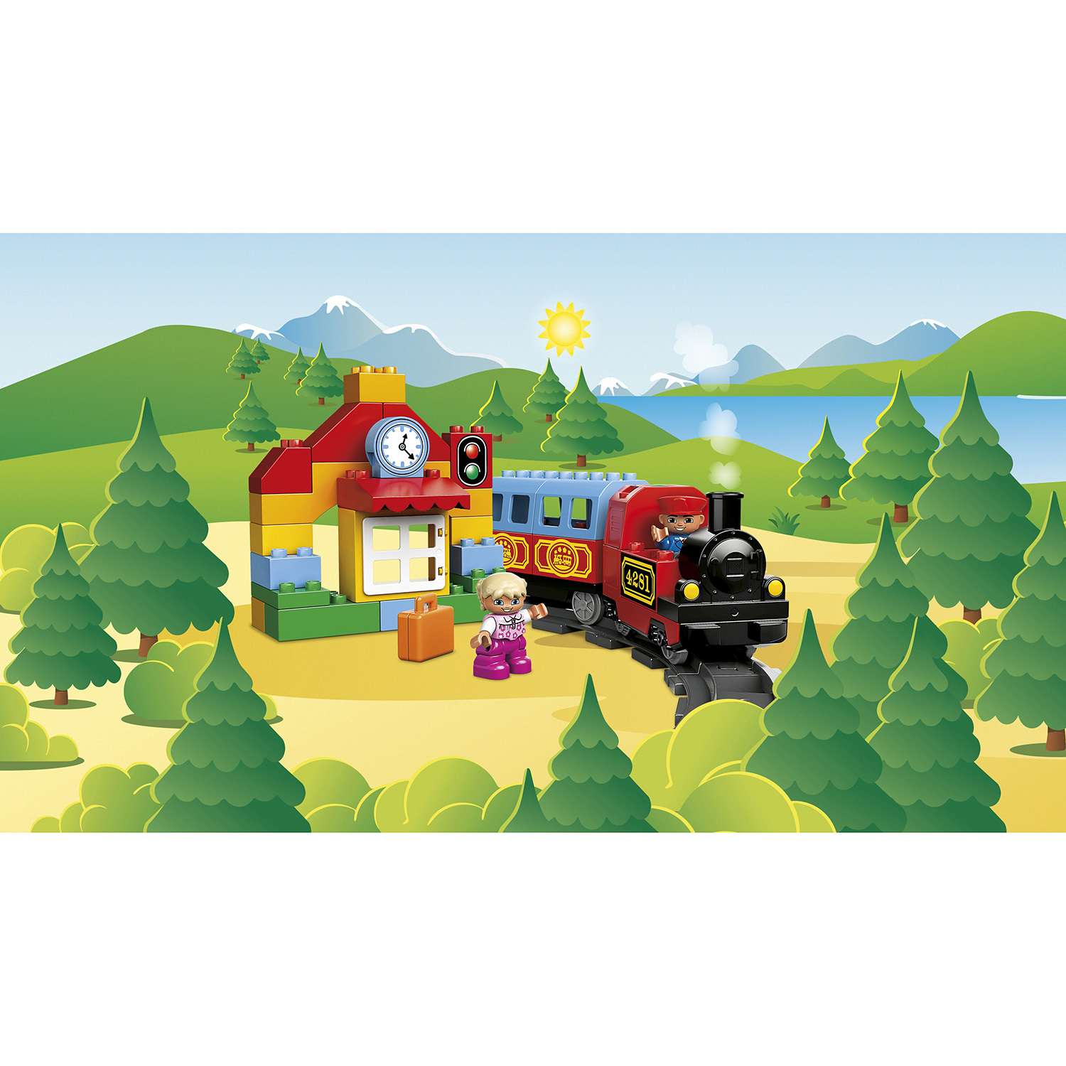 Конструктор LEGO DUPLO Мой первый поезд блочный - фото 5