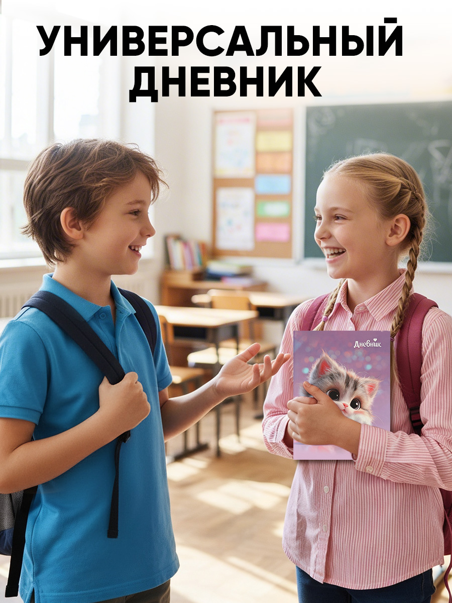 Дневник школьный 40л. Prof-Press универсальный 7бц глиттер - фото 6