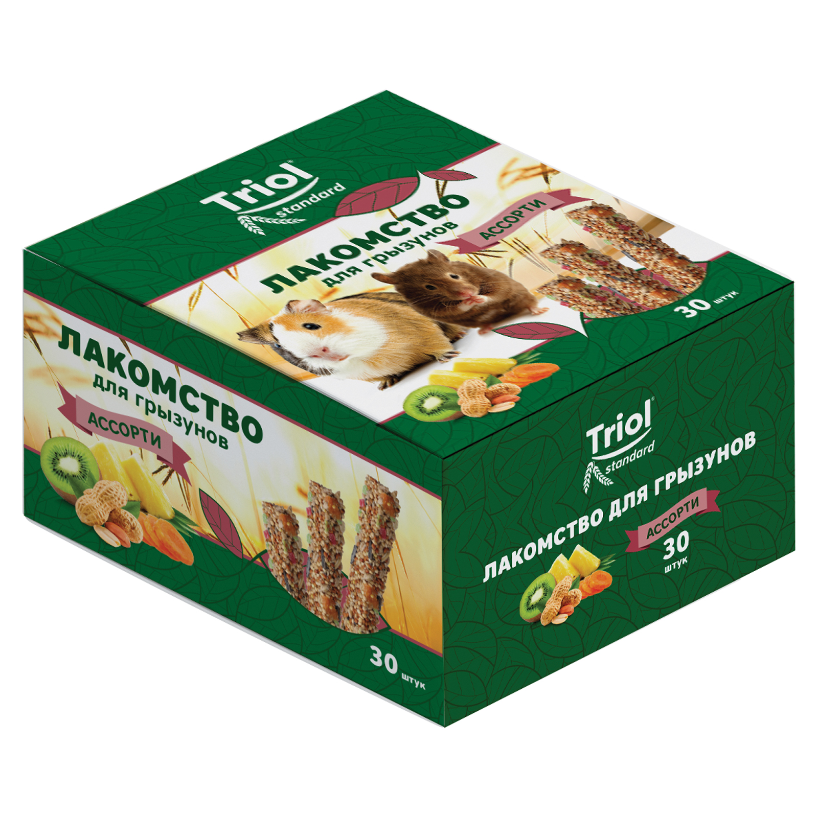 Лакомство для грызунов Triol 30шт Standard ассорти - фото 1