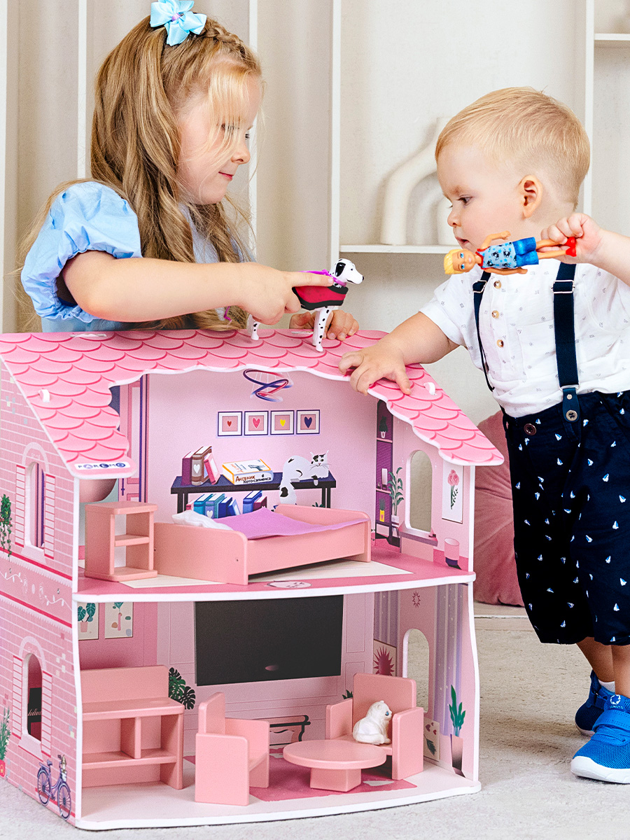 Домик для кукол PAREMO с мебелью PD225-517 - фото 1