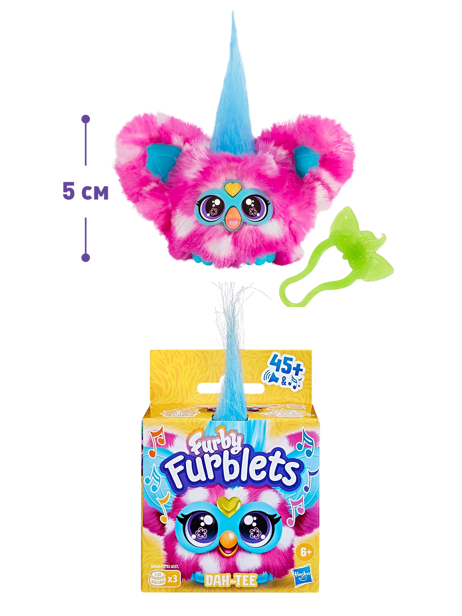 Мягкая игрушка Hasbro Furby Ферби Dah-Tee розовый - фото 2