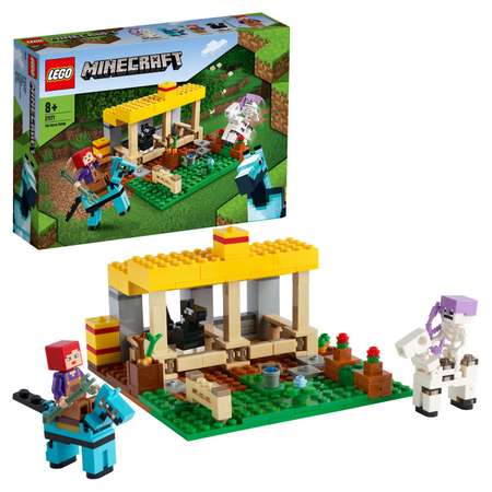 Конструктор LEGO Minecraft Конюшня блочный