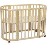 Детская кроватка InHome овальная, (бежевый)