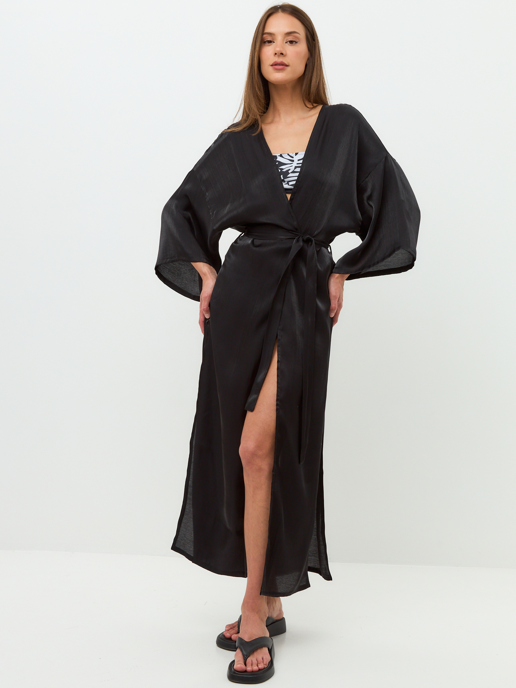 Изображение товара Халат Simple chic 48 Тенсел пляжное платье-туника