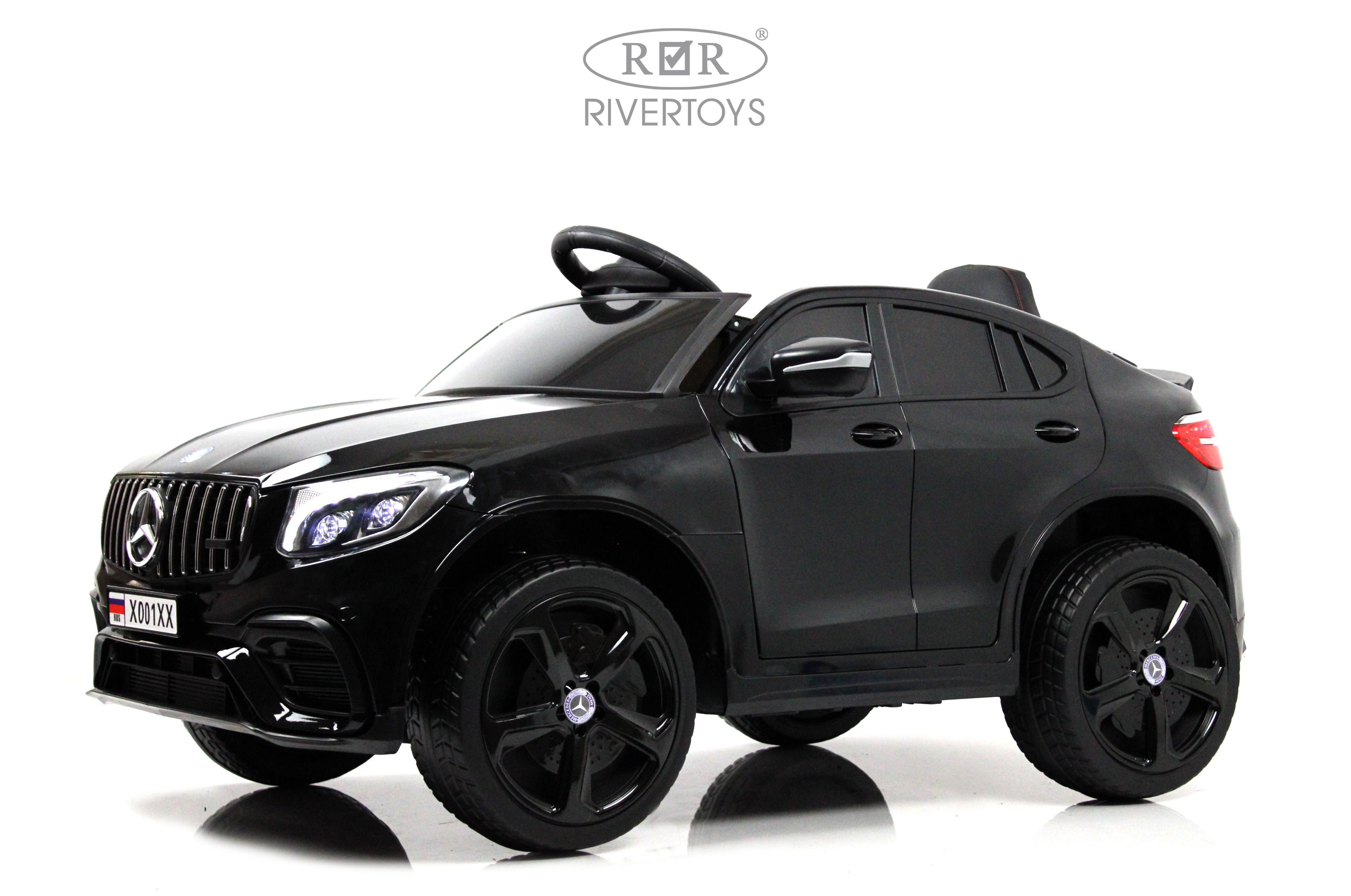 Электромобиль RIVERTOYS Mercedes X001XX-BLACK-GLANEC С пультом ДУ - фото 7