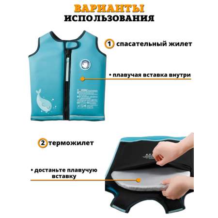 Жилет для плавания детский Newone размер S 104-110 см 3-17 кг