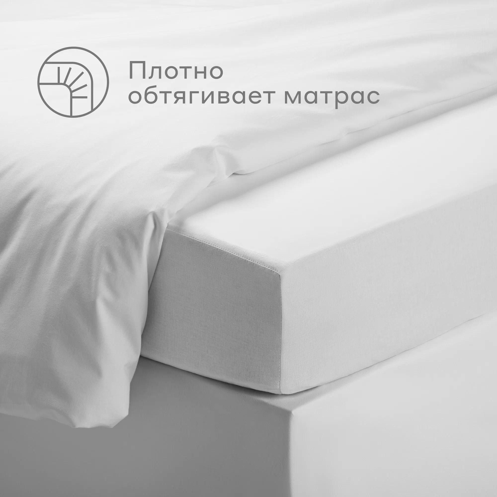 Простыня Pragma Telso 160 x 200 см на резинке 1 шт. - фото 2
