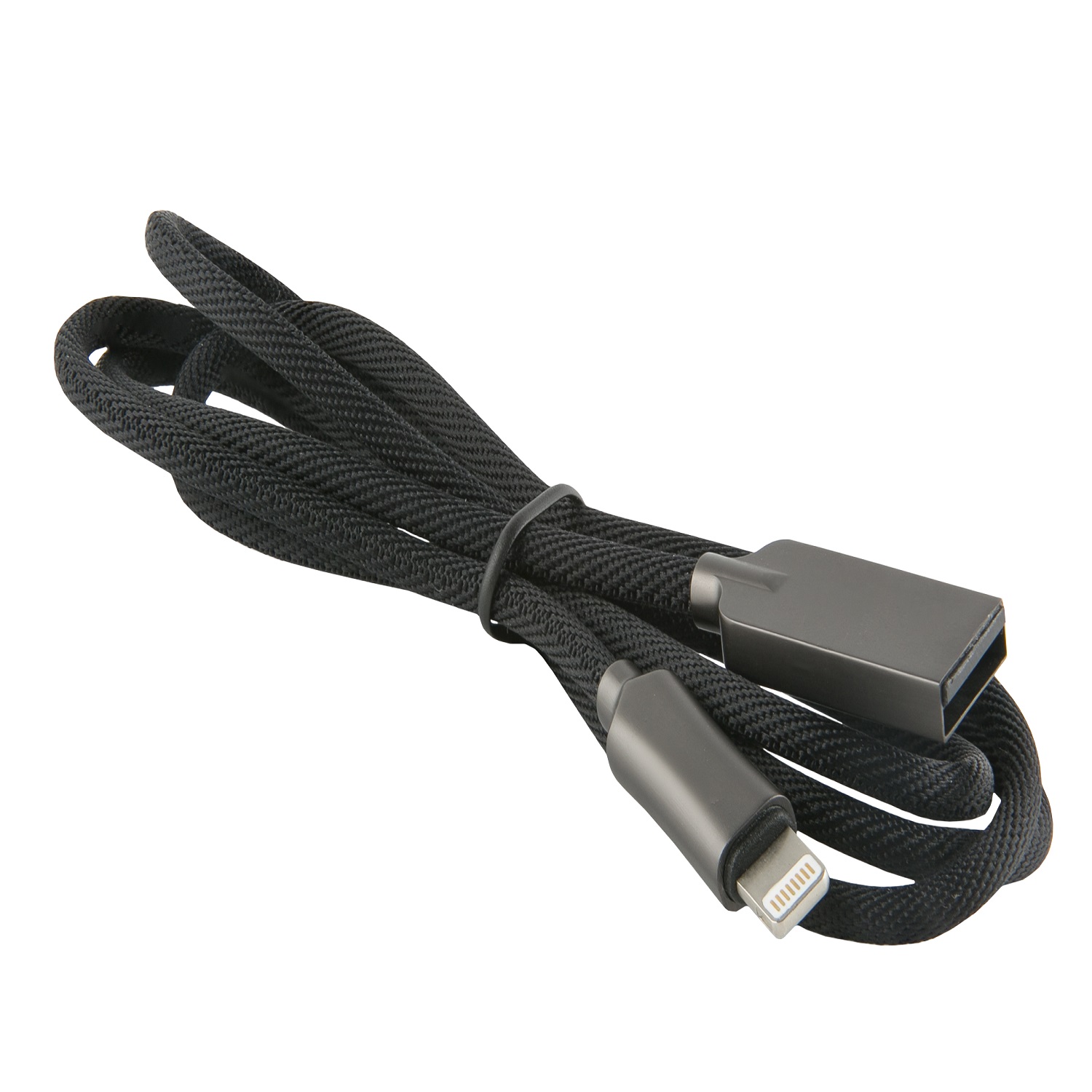 Дата-кабель RedLine LX13 Zync alloy USB - Lightning черный - фото 1