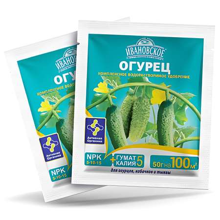 Минеральное удобрение Фермерское Хозяйство Ивановское Огурец-кабачок 50г