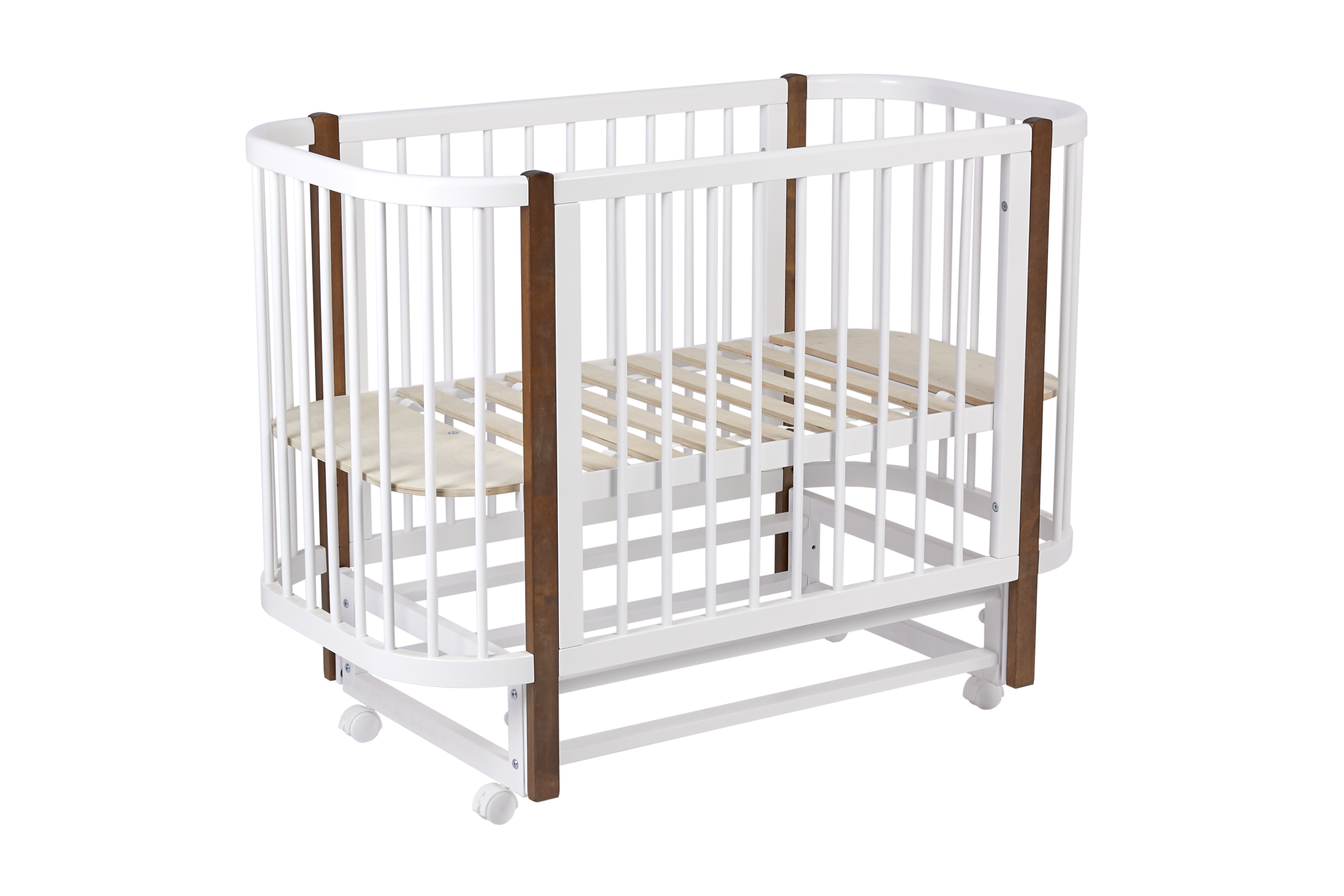 Детская кроватка Polini kids прямоугольная, продольный маятник - фото 1