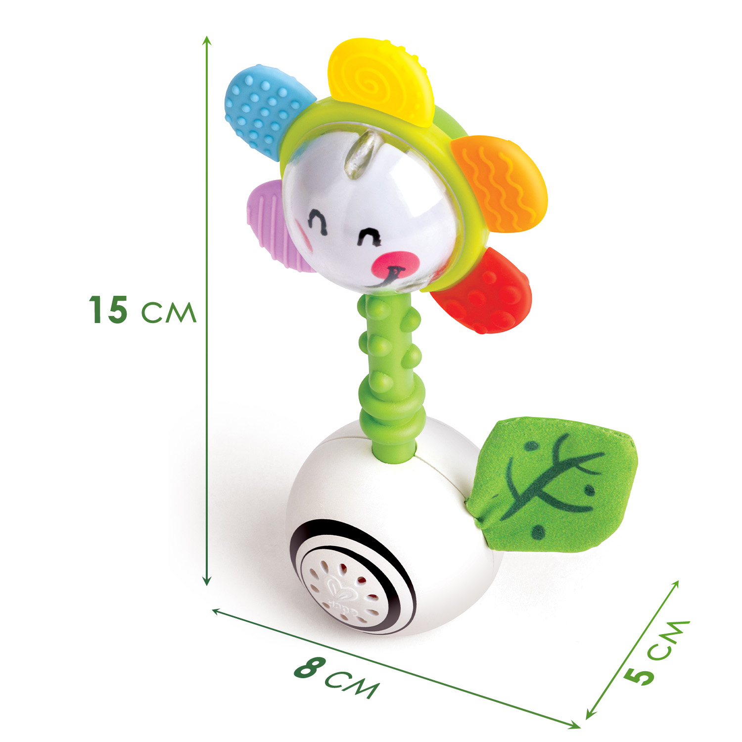 Игрушка Hape погремушка Погремушка светящийся цветок - фото 7
