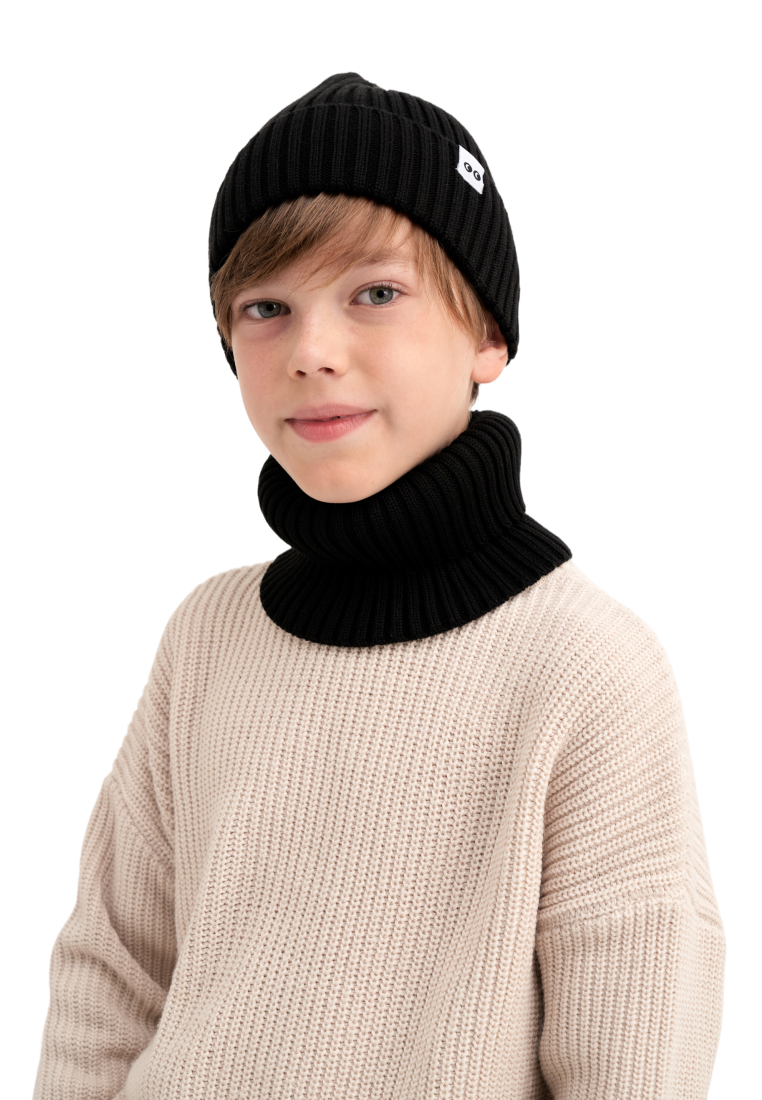Шапка и снуд wookee Шапка_СнудЧерный - фото 6