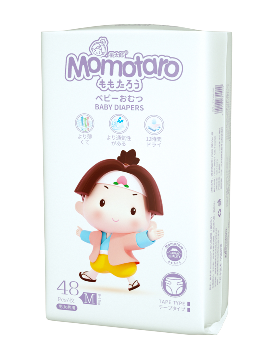 Подгузники MOMOTARO M 48 шт. - фото 1
