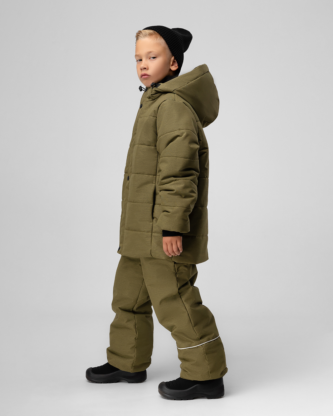 Костюм Bodo 32-74MU_оливковый меланж - фото 5