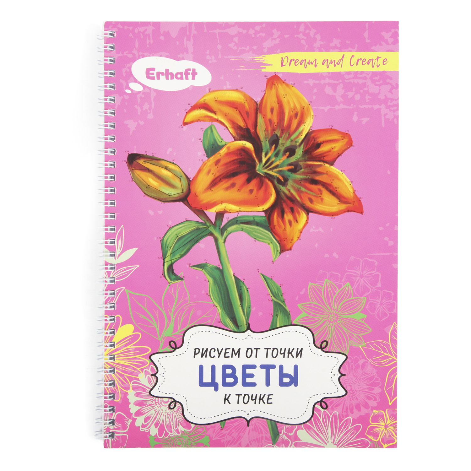 Скетчбук Erhaft Цветы 32 лист. - фото 1