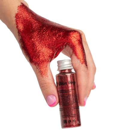 Блестки Glitter Things для макияжа маникюра рисования и декора Красная шапочка
