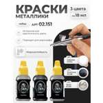 Набор красок Jim Scale Металлики 3 цвета