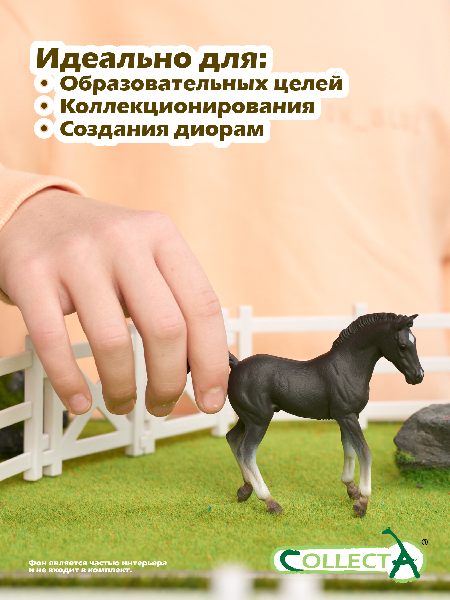 Игровой набор Collecta Жеребёнок Теннессийский чёрный - фото 6