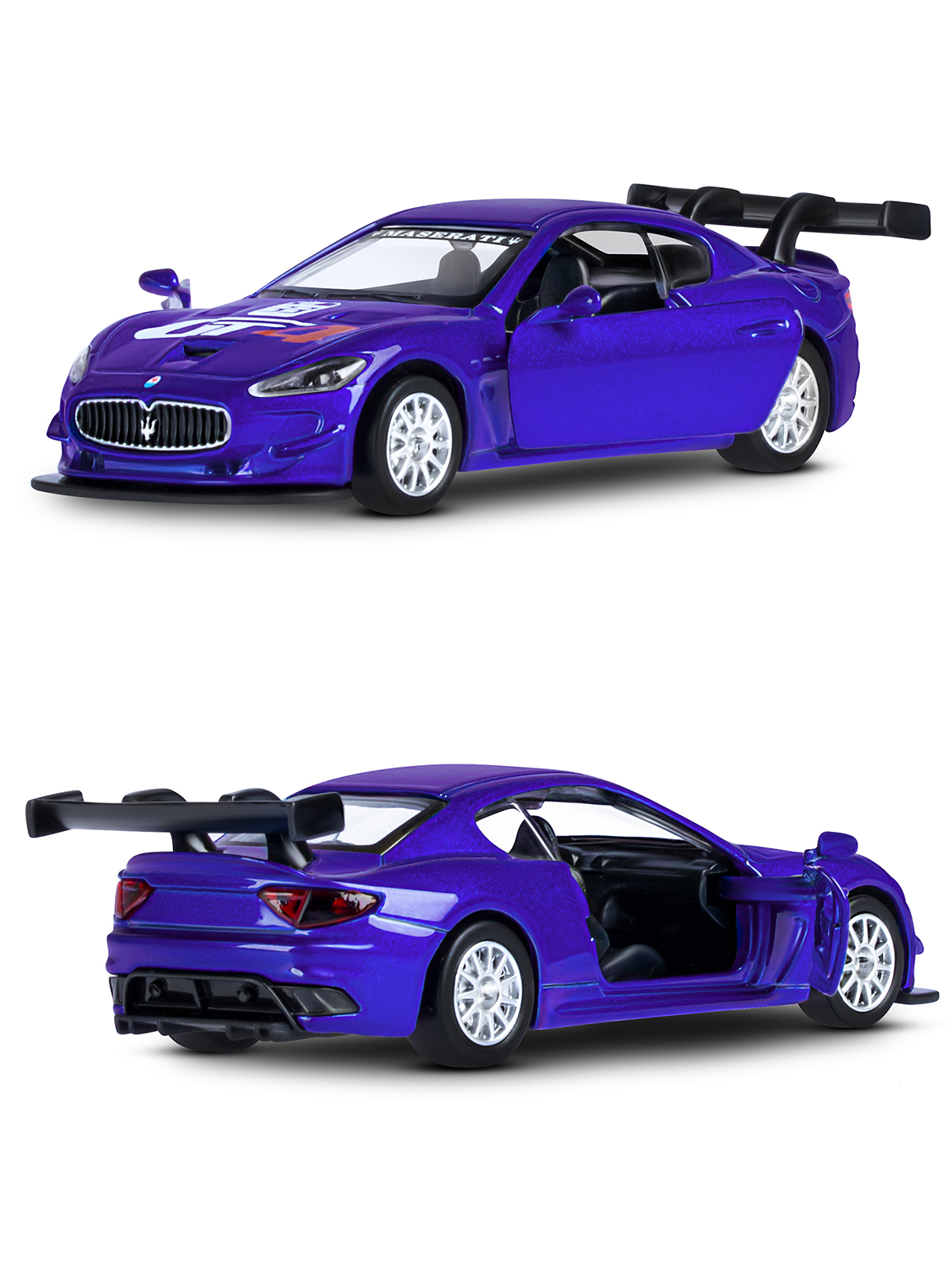 Автомобиль АВТОпанорама Maserati Gran Turismo MC GT4 1:43 JB1200178 - фото 10