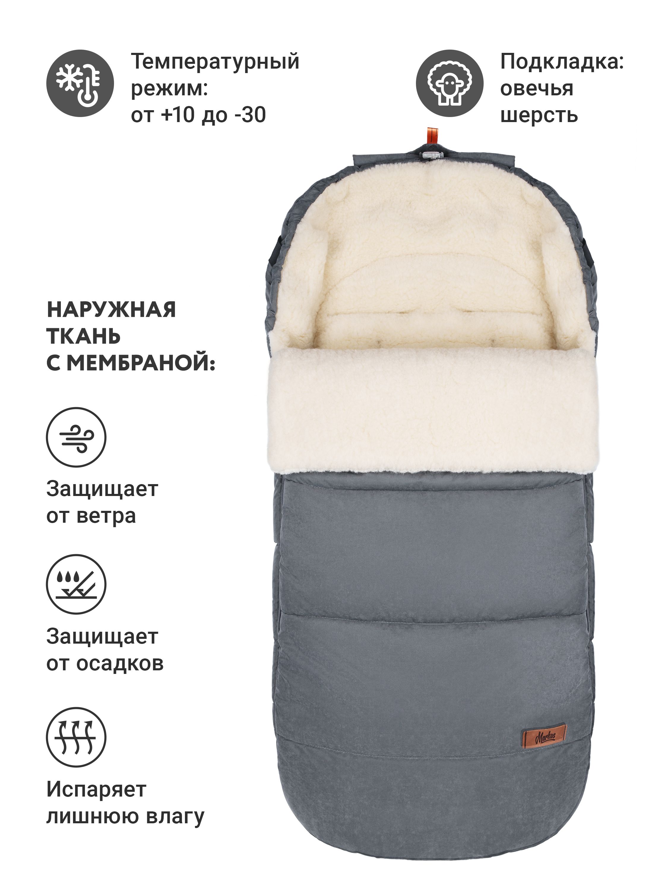Зимний конверт в коляску Huge Basic - фото 2