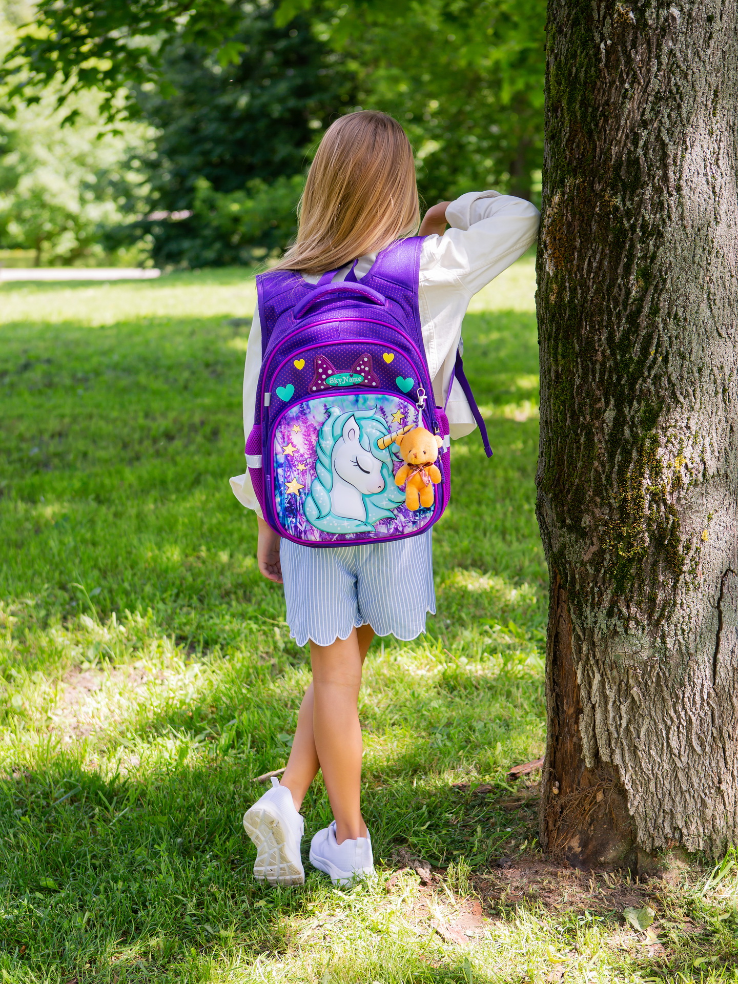 Рюкзак SkyName 17л анатомическая спинка+мишка - фото 4