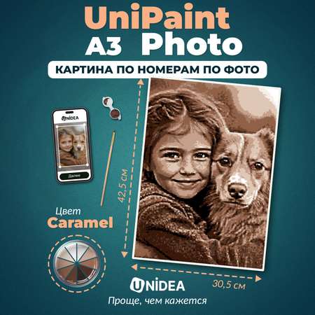 Картина по номерам UNIDEA A3 CARAMEL в ассортименте