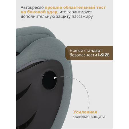 Автокресло Indigo DEFENDER, I-SIZE, зеленый Isofix 2/3 (15-36 кг)