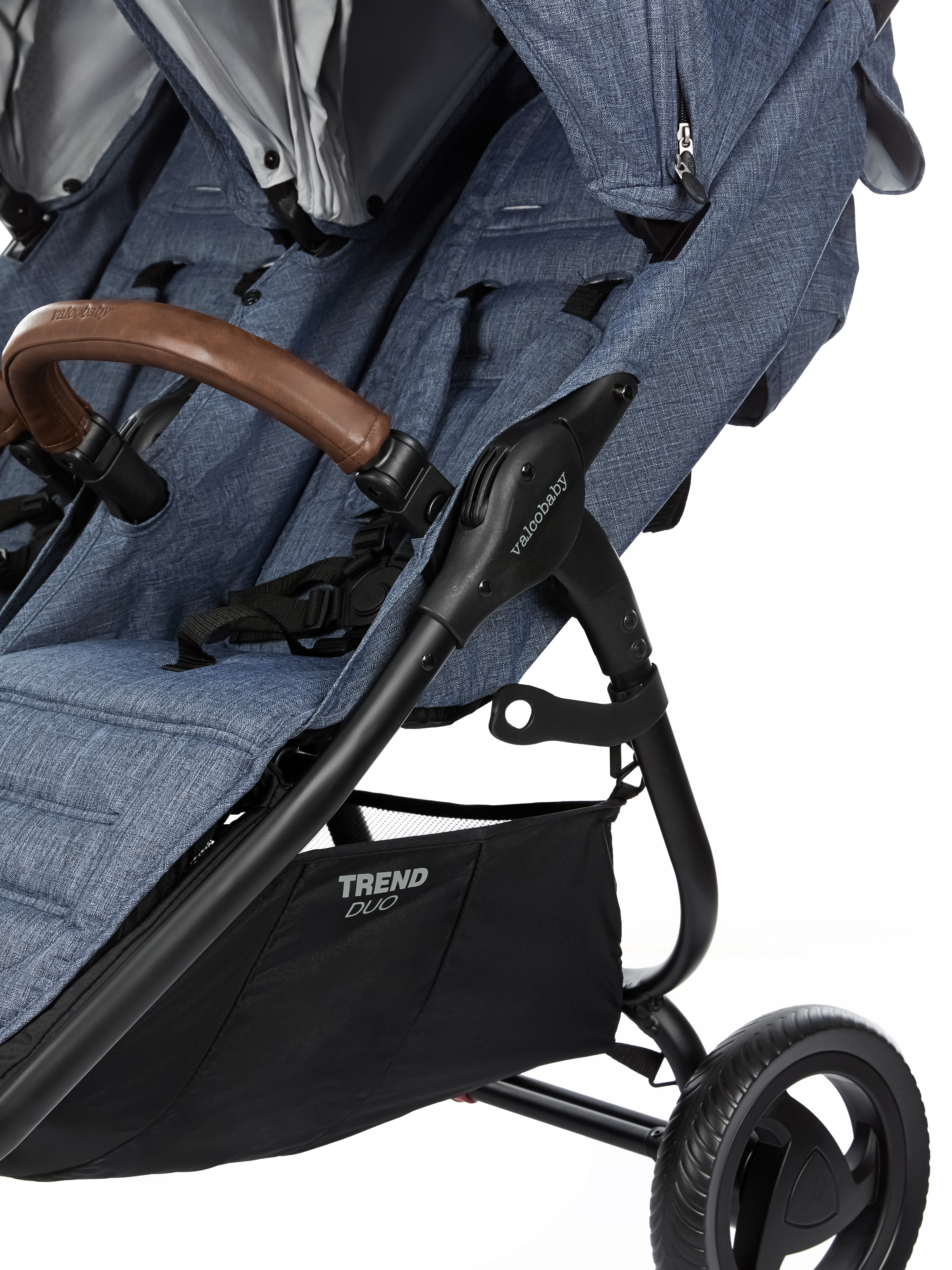 Коляска прогулочная для двойни Valco baby Snap Duo Trend Denim синий - фото 18