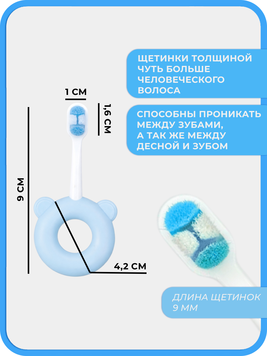Зубная щетка классическая Чистый Зуб от 0 лет 1 шт. - фото 6