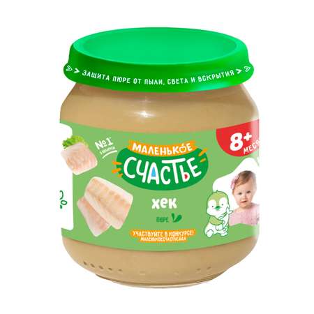 Пюре Маленькое счастье Хек с 8 мес 80 г