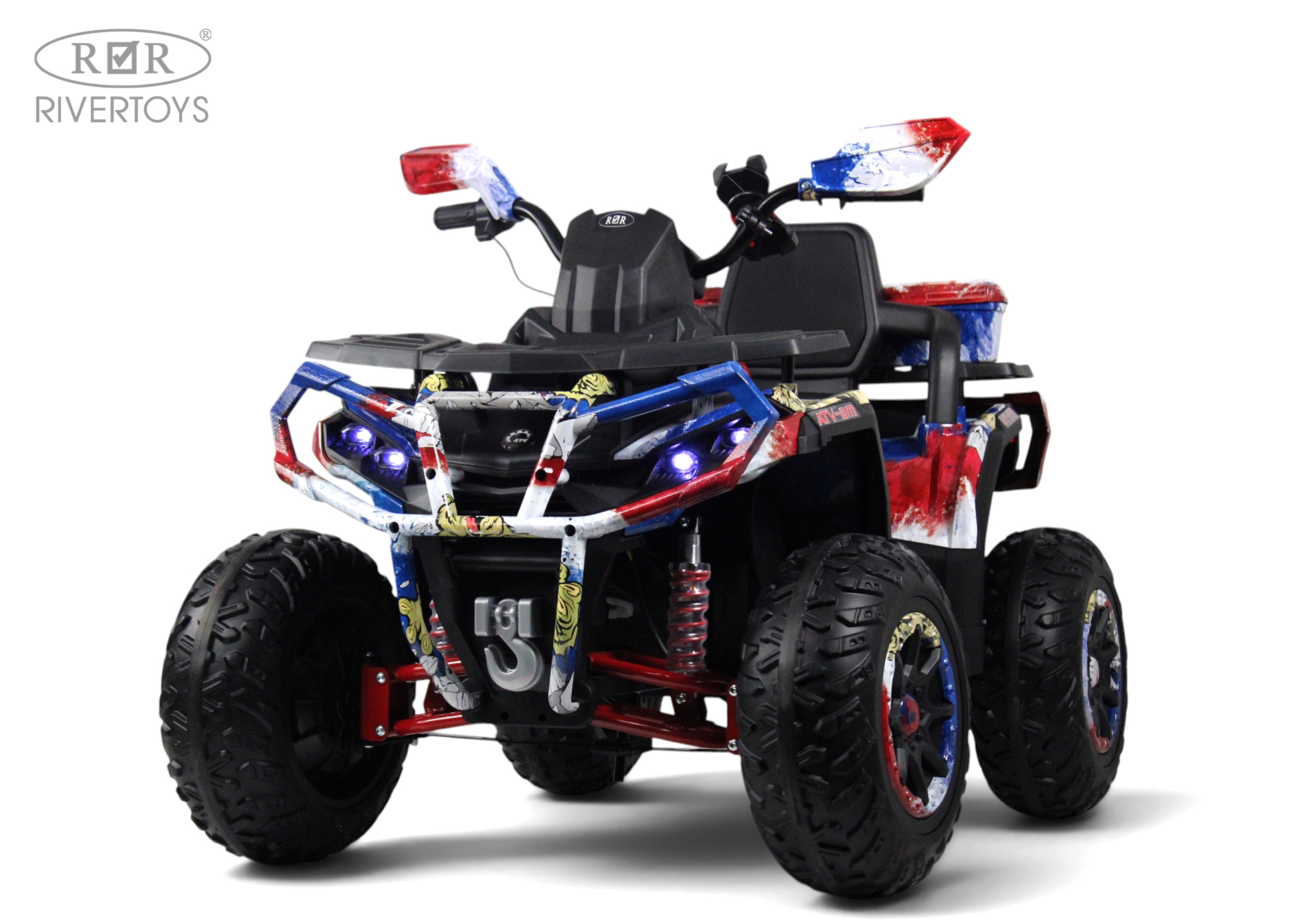 Электромобиль RIVERTOYS Z111ZZ-NEW-RUSSIAN-BEAR С пультом ДУ - фото 1