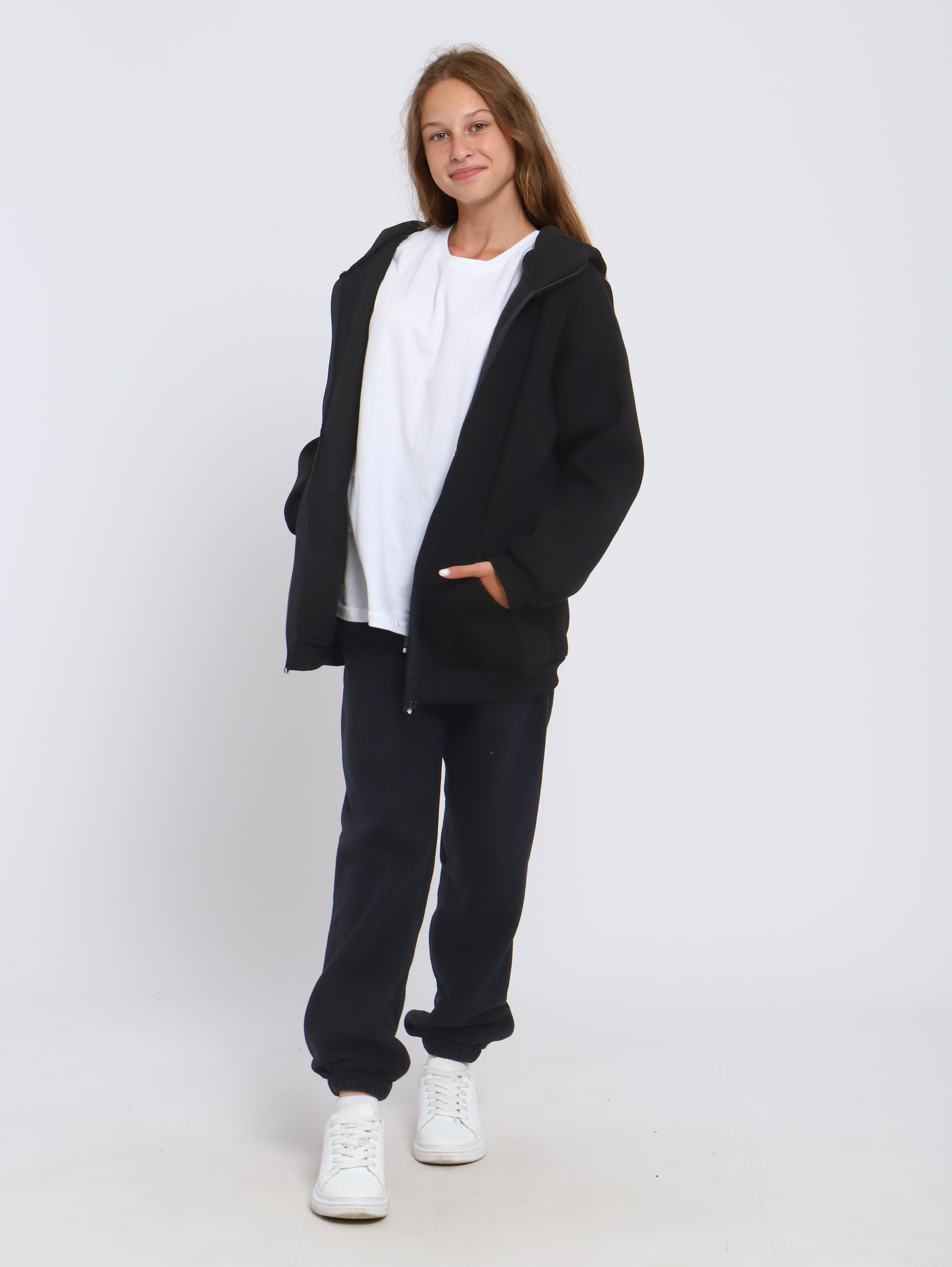 Толстовка ЛАДОШКИ Толстовка Арктика черный - фото 10