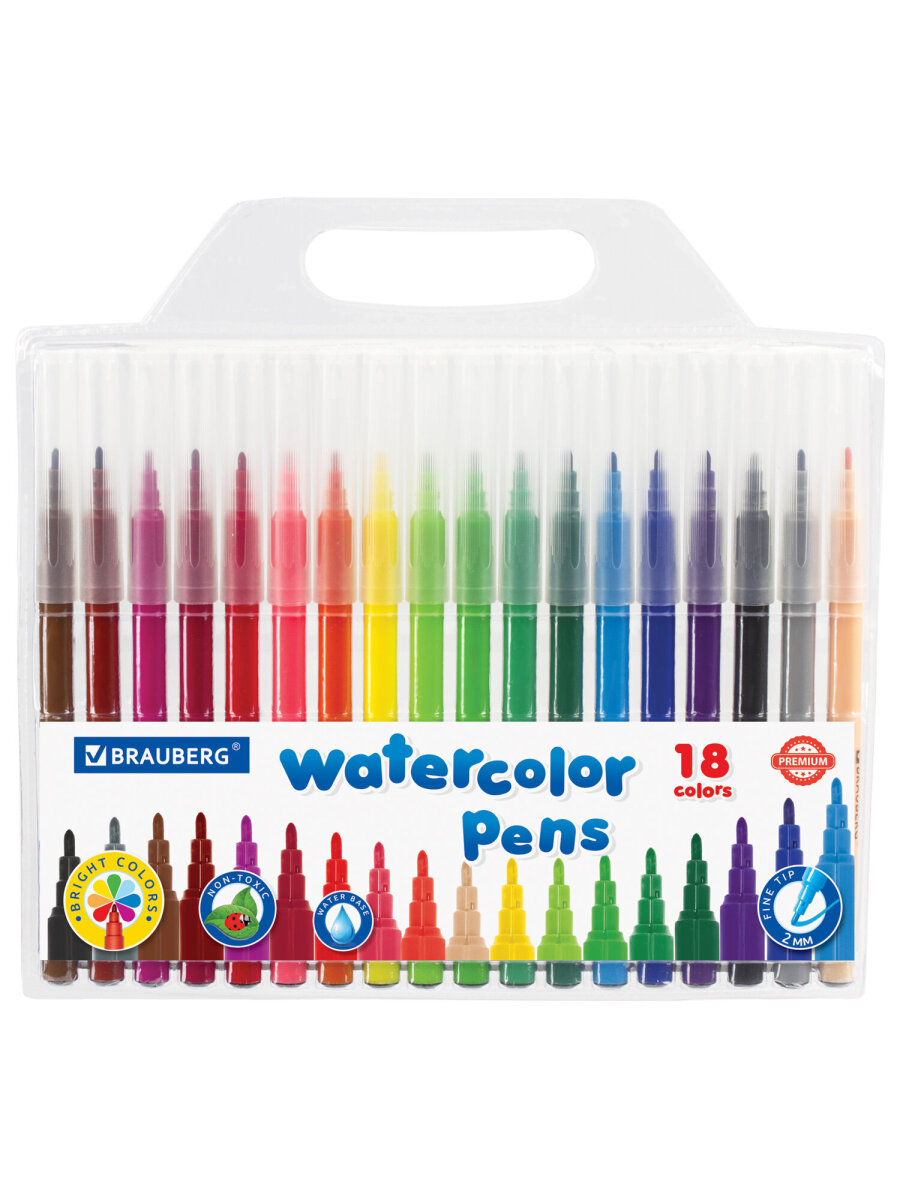 Фломастеры Brauberg 18 шт. - фото 7