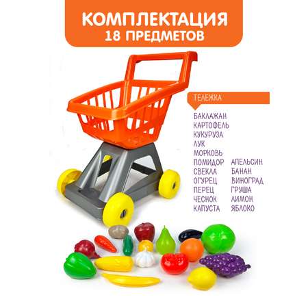 Игровой набор СТРОМ тележки и корзинки