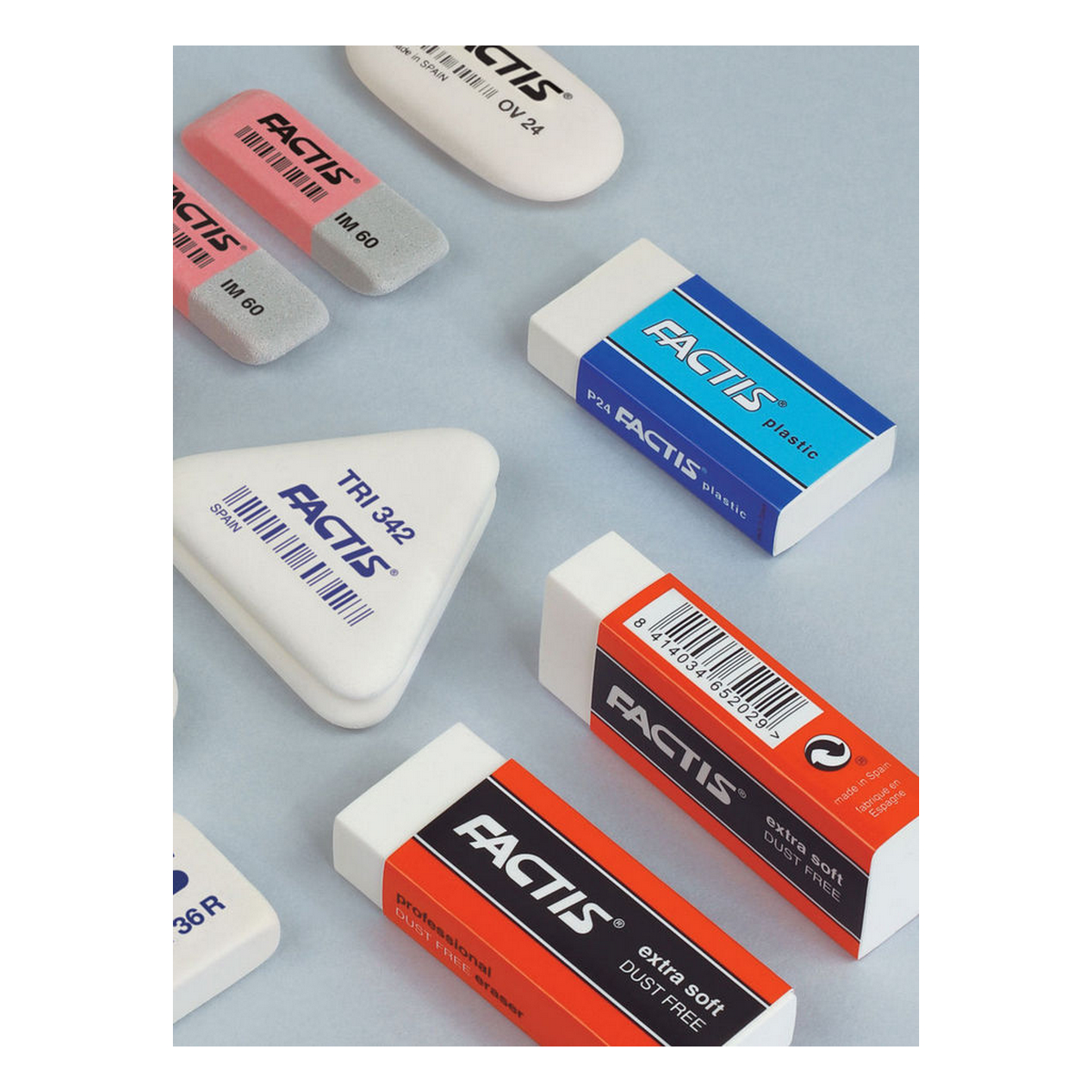 Ластик FACTIS Plastic 4 шт. - фото 6