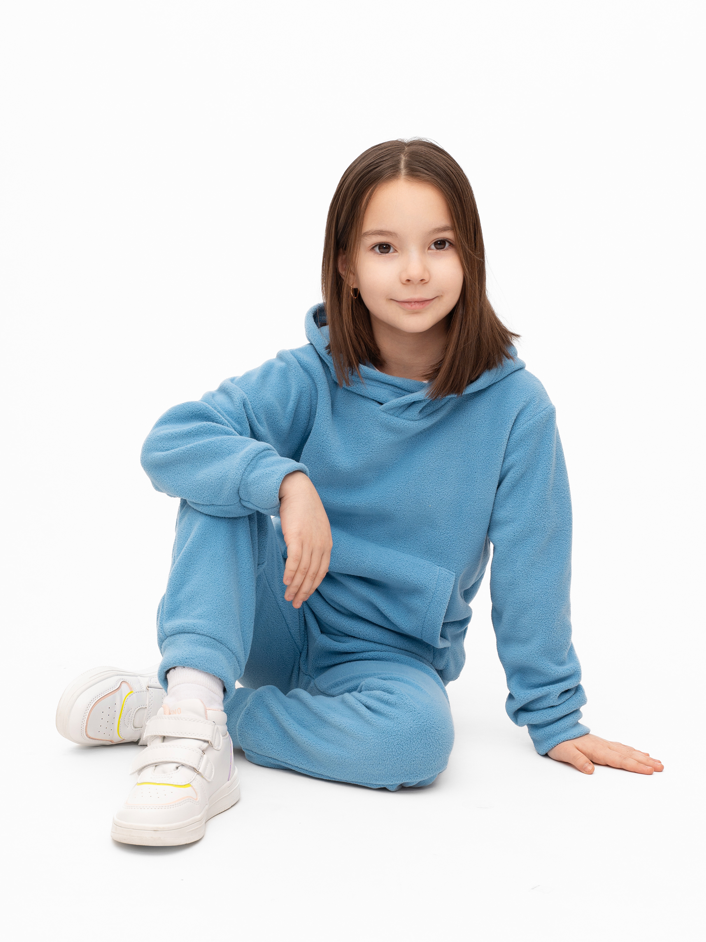 Худи и брюки Утенок 7043г(ш) голубой - фото 21
