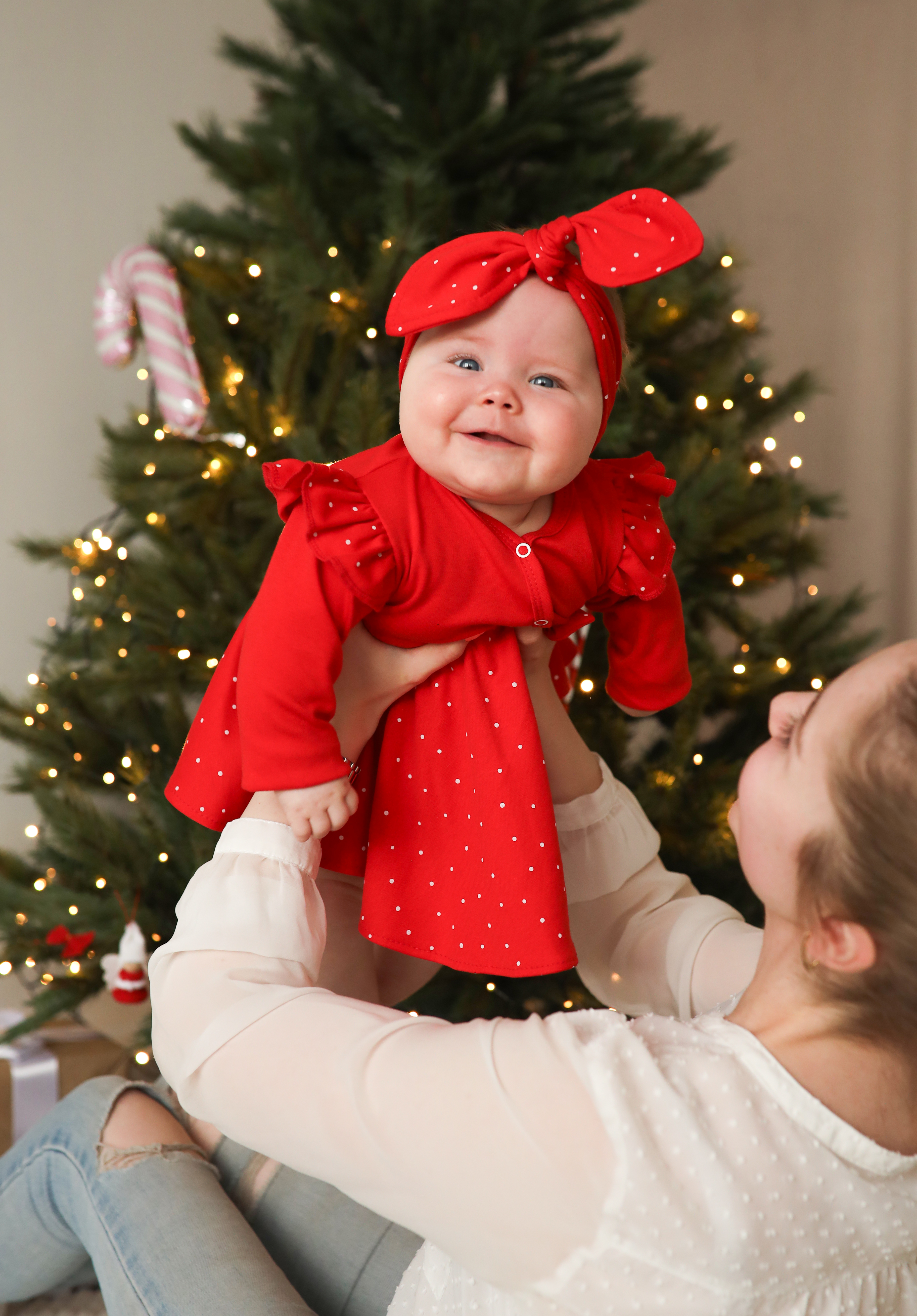 Боди и повязка Bunnyphant Т-131-1/КРАСНО-БЕЛЫЙ - фото 2