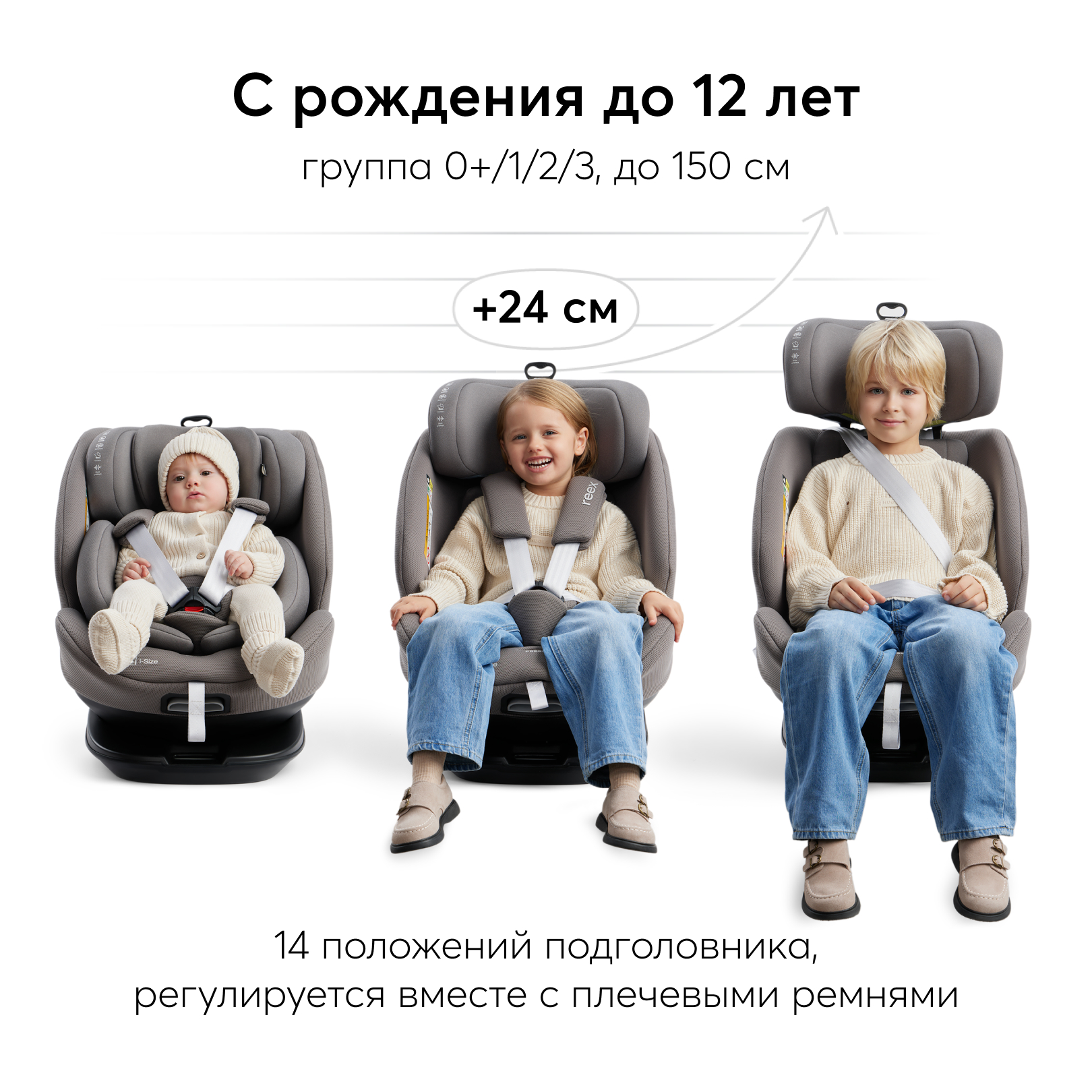 Автокресло Happy Baby Graphite Isofix 0+/1/2/3 (0-36 кг) - фото 3