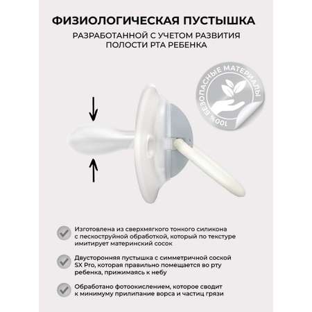 Пустышка Suavinex силикон ортодонтическая от 0 мес. 2 шт.
