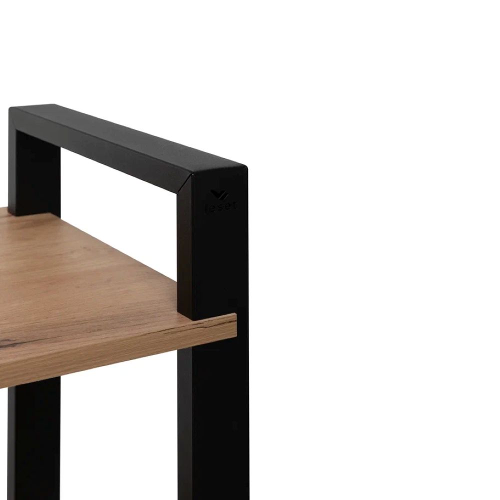 Стеллаж Leset Стилвуд 136 Черный/Дуб крафт золотой - фото 9