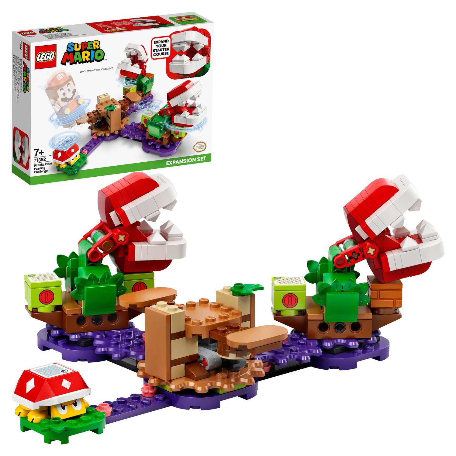 Конструктор LEGO Super Mario Испытание растения-пираньи 267 дет. - фото 1