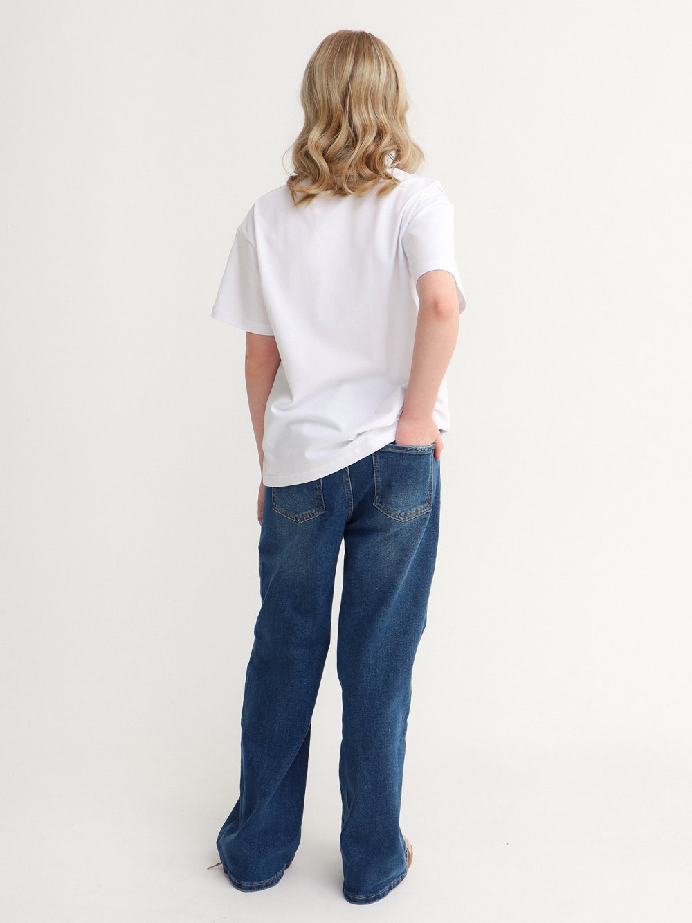 Джинсы MINIDINO G-DN-Jns-022-0/0Джинсы-трубы стрейч темно-синий - фото 5