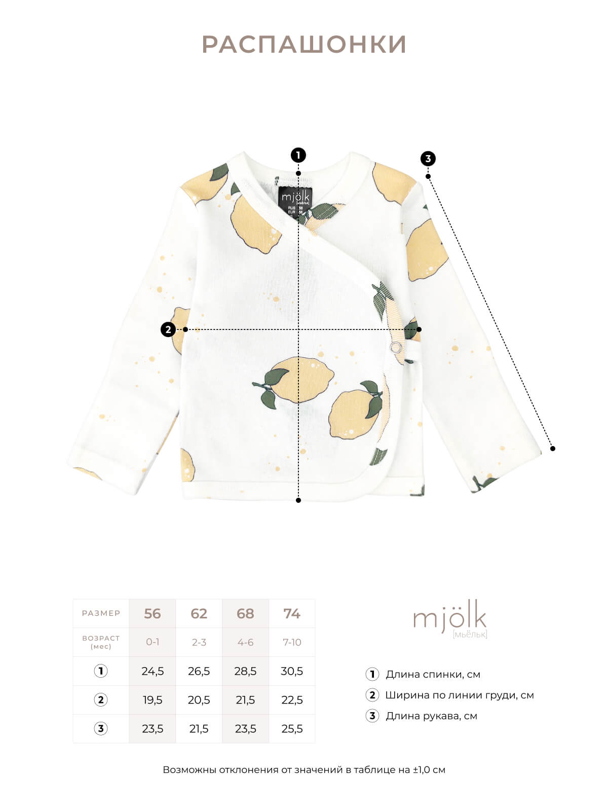 Распашонка Mjolk 1256658 - фото 2