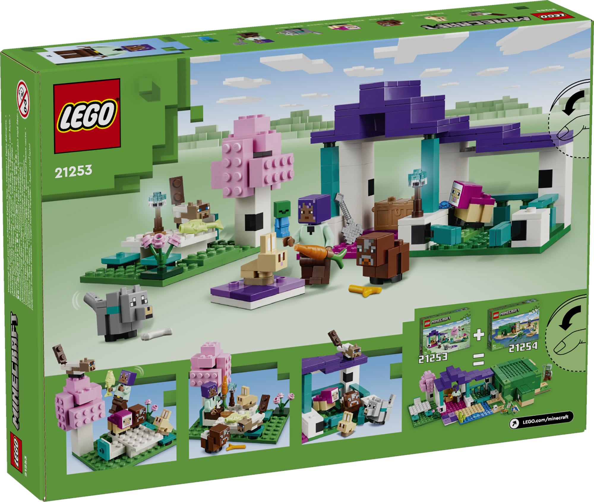 Конструктор LEGO Minecraft Заповедник для животных 206 дет. - фото 6