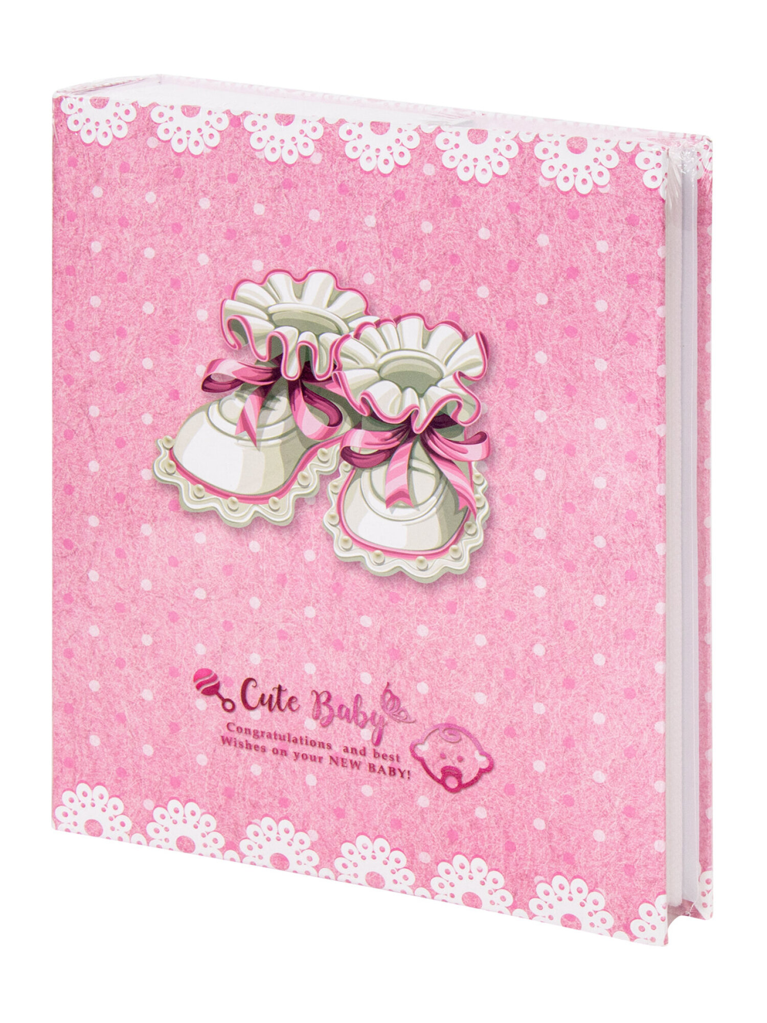 Фотоальбом Brauberg Baby shoes на 200 фото термосварка розовый - фото 16